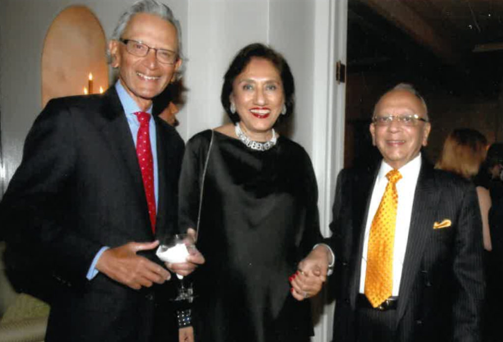With Anjali (Haksar) and Arjun Mathrani from his CFO days at Chase Manhattan.