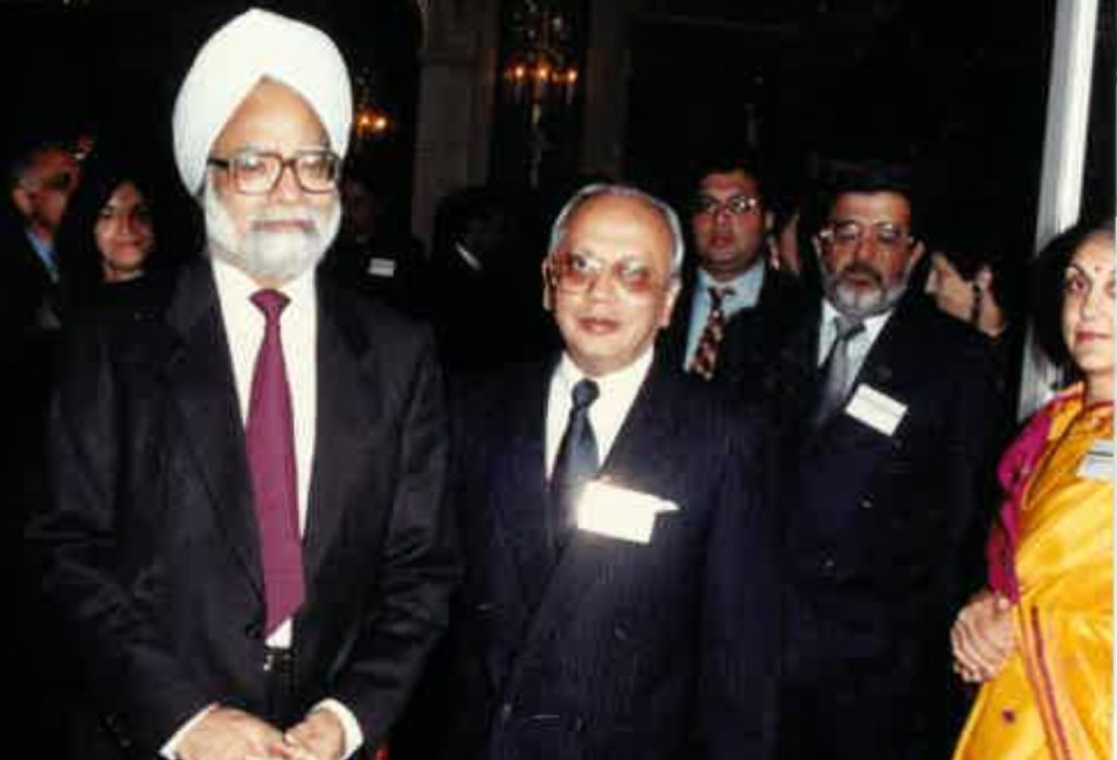 At the VIP reception to meet PM Manmohan Singh.